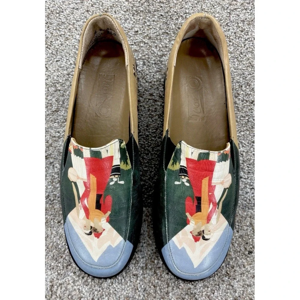 Icon Wearable Art Shoes Brides Les Bains by Léon Benigni Womens Size 7M USA Made